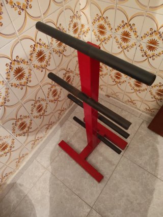 Supporto per dischi da palestra