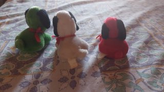 Peluche Snoopy 3 pezzi