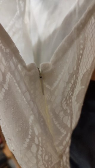 Vestido Ibicenco Blanco Encaje Talla Única