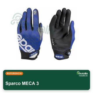 Sparco MECA 3 guantes mecánico talla 12 azul
