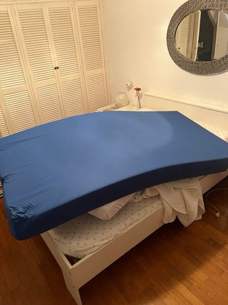 Cama hospitalaria con colchón