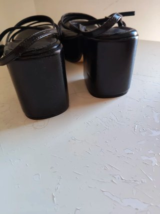 Sandalias Crush Negras Plataforma