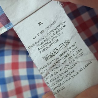 Paul & Shark / Camisa de cuadros 100% algodón XL
