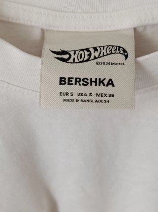 Camiseta Hot Wheels chico blanca