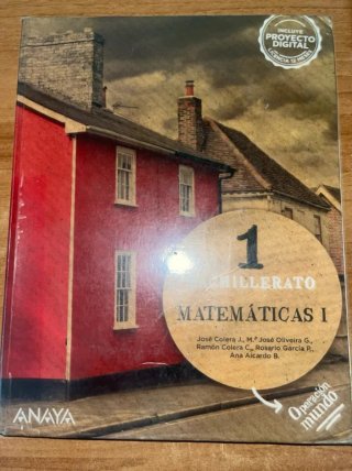 Matemáticas I 1 Bachillerato