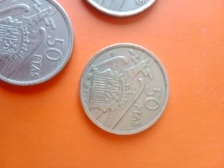 3 Monedas 50 Pesetas España estrellas 58/59/60