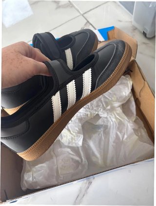 Adidas Samba Jane Talla 39 Negro Blanco Goma