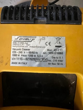 Aspiradora Industrial Ghibli
