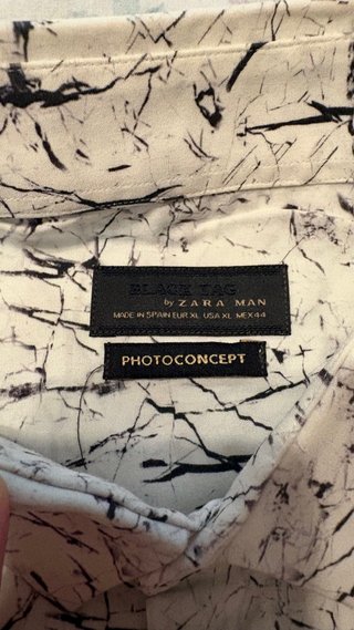 Camisa estampada Zara XL