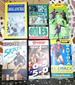 Lote 5 VHS Deportes y Documentales