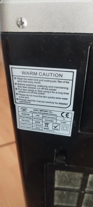 Climatizador Frío/Calor  JRD