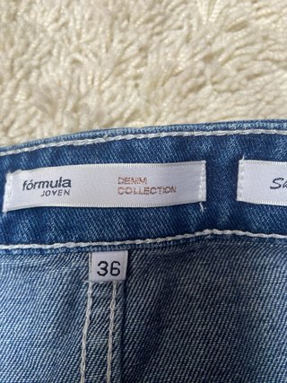 Falda midi vaquera Fórmula Joven