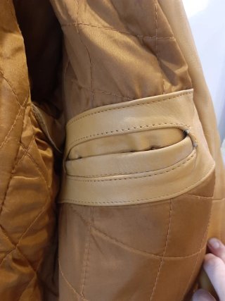 Chaqueta Biker Cuero Ami Amarilla/Mostaza