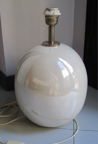 Lampada da tavolo dipinta a mano