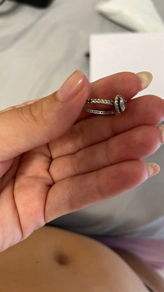 Anillo Pandora Corazón Plata