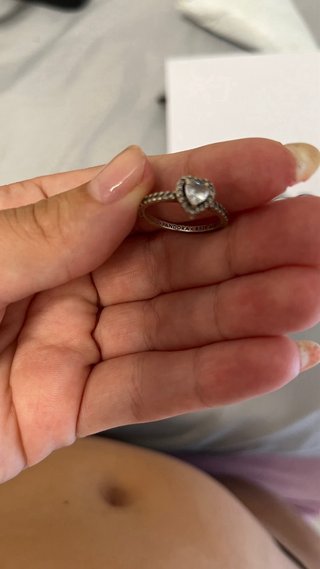 Anillo Pandora Corazón Plata