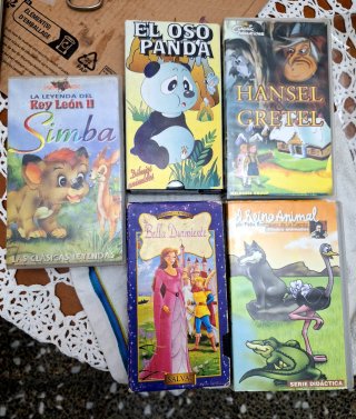 Lote 5 VHS Dibujos Animados Clásicos