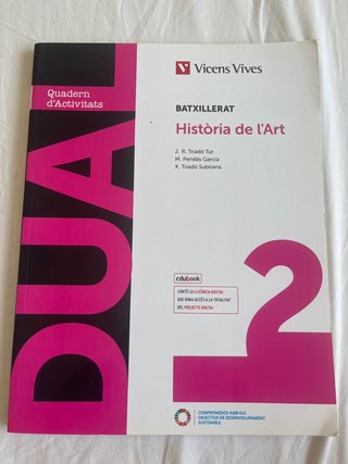 Història de l'Art, 2 Batxillerat, Dual Quadern ...