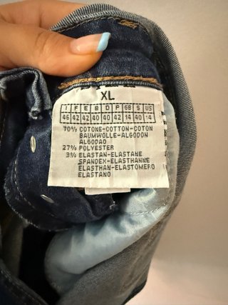 Mono corto vaquero niña XL