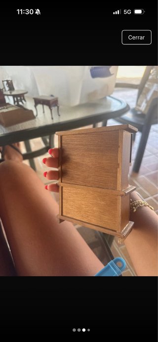 Mueble de madera casa muñecas
