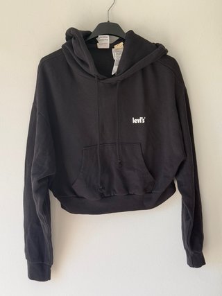 Sudadera Levi's Crop Mujer Negra Talla xs
