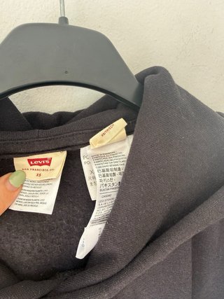Sudadera Levi's Crop Mujer Negra Talla xs
