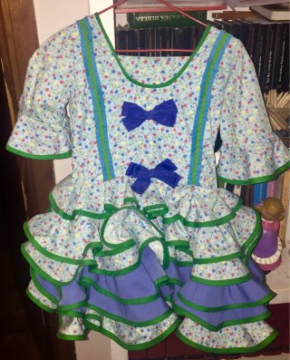 Traje Flamenca Niña Talla 4-6 Años