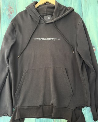 Sudadera Bershka Negra con Mensaje
