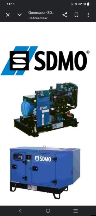 Generador Eléctrico SDMO 16 kW