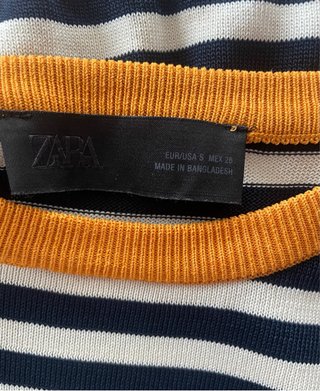 Jersey Top rayas Zara manga corta