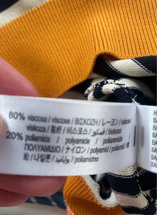 Jersey Top rayas Zara manga corta
