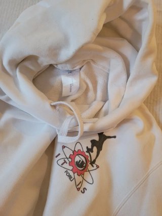 Felpa unisex bianca taglia M