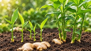 Planta de Jengibre Ecológica (Zingiber officinale)