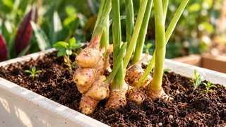 Planta de Jengibre Ecológica (Zingiber officinale)