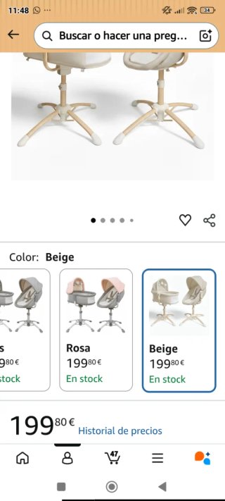 Cuna Mecedora Bebé muy poco utilizada nueva.