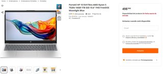 HP 15 Ryzen Batería 100%