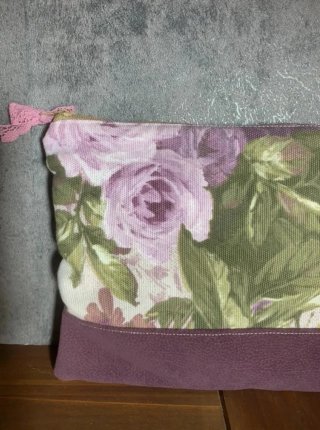 Neceser estampado floral mujer