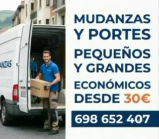 Mudanzas y portes económicos 698652407 desde 30€