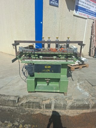 Máquina de carpintería G35. Taladro múltiple