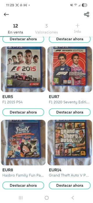 Lote juegos PS4