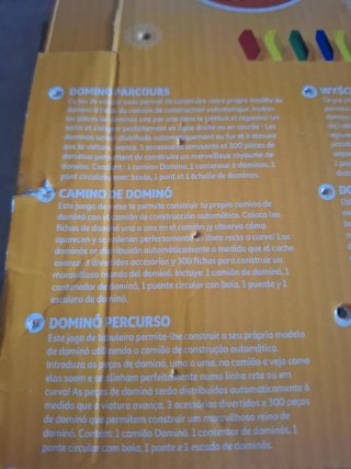 Tren de dominó juguete