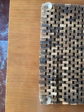 Esterilla de madera para baño