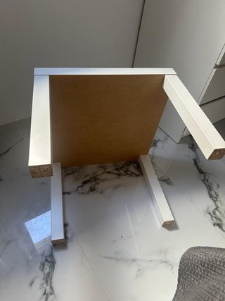 Tavolino IKEA bianco 55x55 cm