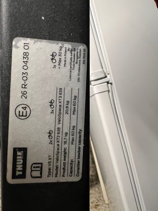 Portabicicletas Thule 3 bicicletas- Poco Uso