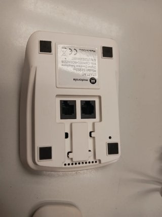 Teléfono fijo Motorola inalámbrico blanco