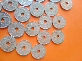 Lote monedas antiguas España época Franco