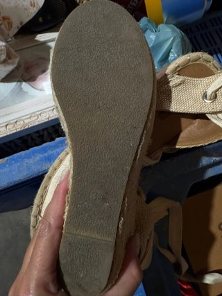 Cuñas Esparto Crema Talla 38
