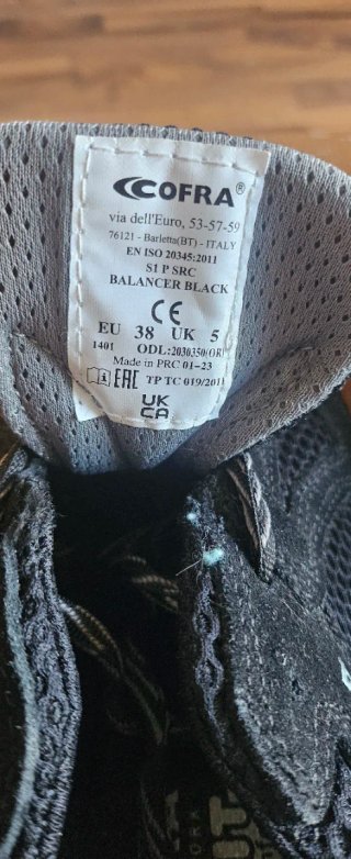 Zapatos de seguridad Cofra negros