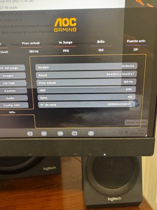 PC i9 3.60GHz 32GB RAM RTX 5060 Ti