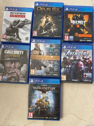Lote 7 Juegos PS4: Call of Duty, Destiny, Avengers